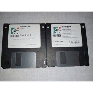 Logitech MouseWare 7.0 Installer, 2 floppy disks 1996, for Windows 3.1